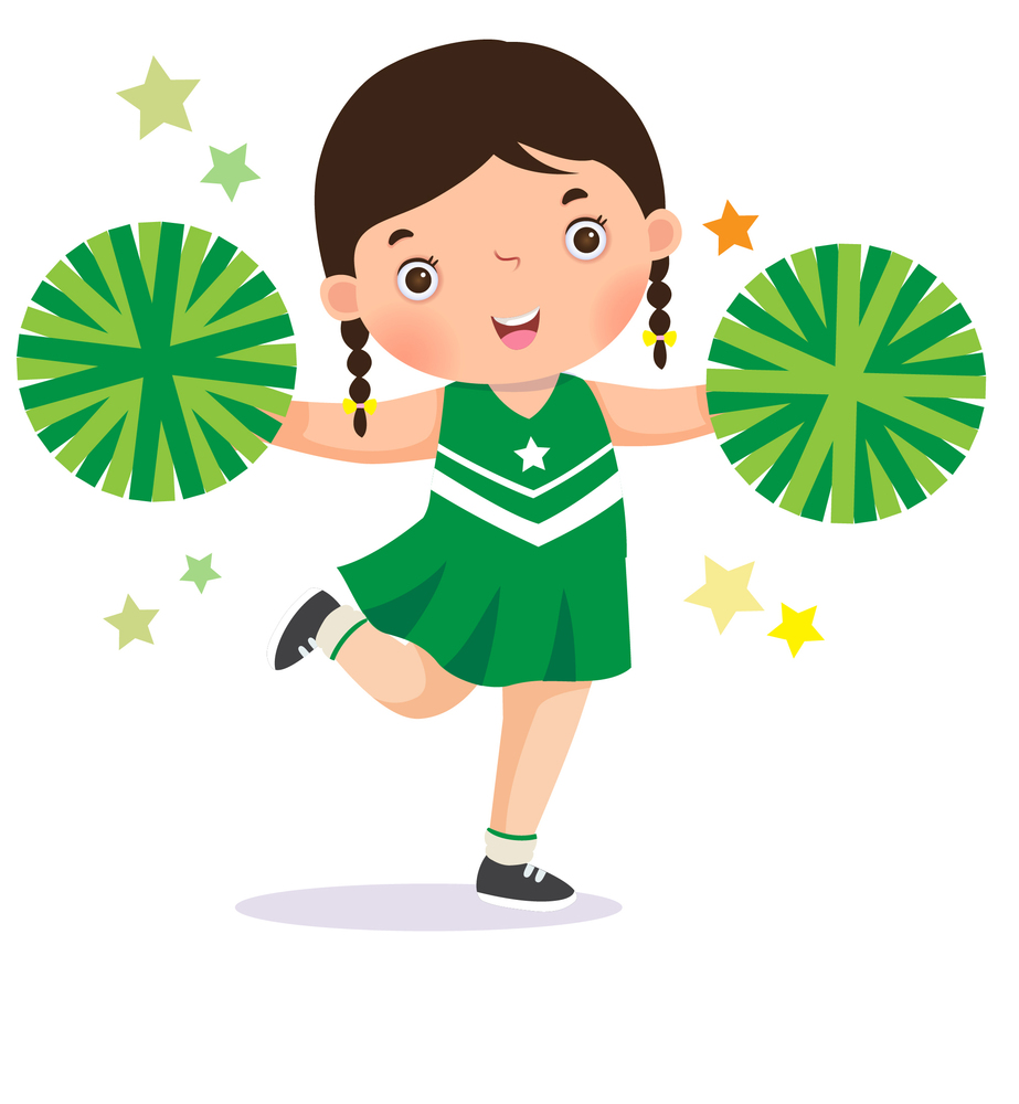 Cartoon cheerleader image