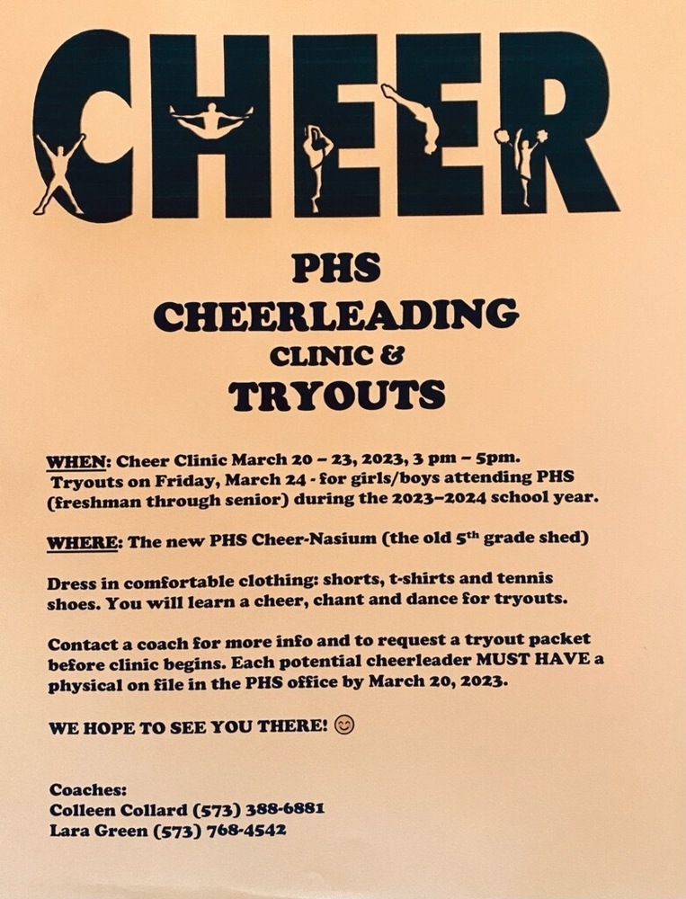 Cheer Clinic and Tryouts Perryville High School