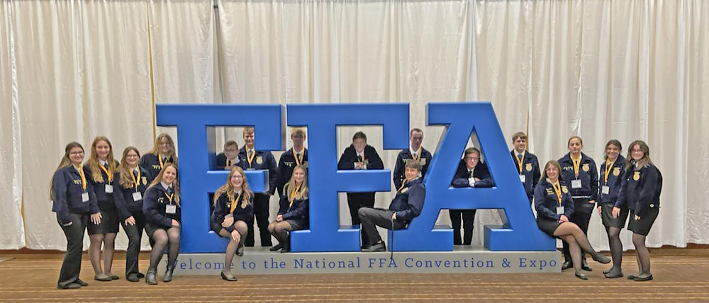 Perryville FFA members pictured at National Convention