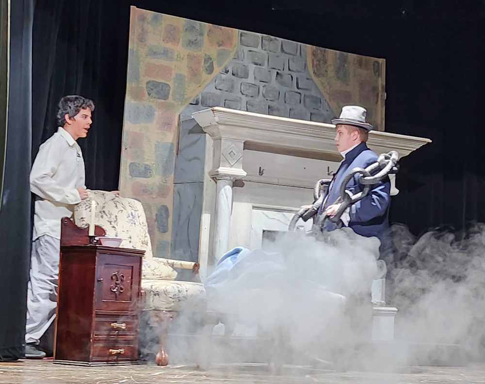 Ebenezer Scrooge and Jacob Marley, PCMS play