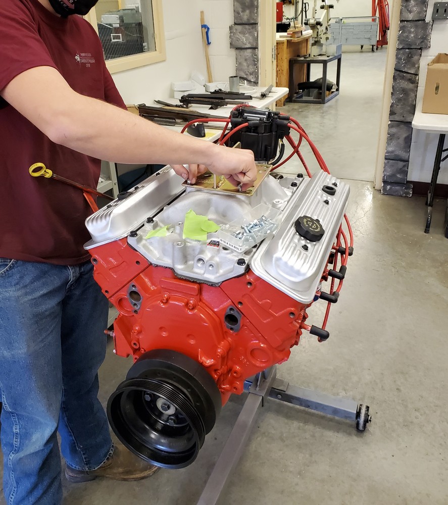 Industrial Technology Student Rebuilds Chevrolet 350 V-8 Engine