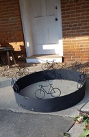 Welding Technology Classes Complete and Donate Bicycle Firepit Ring to Local Bicycle Hostel